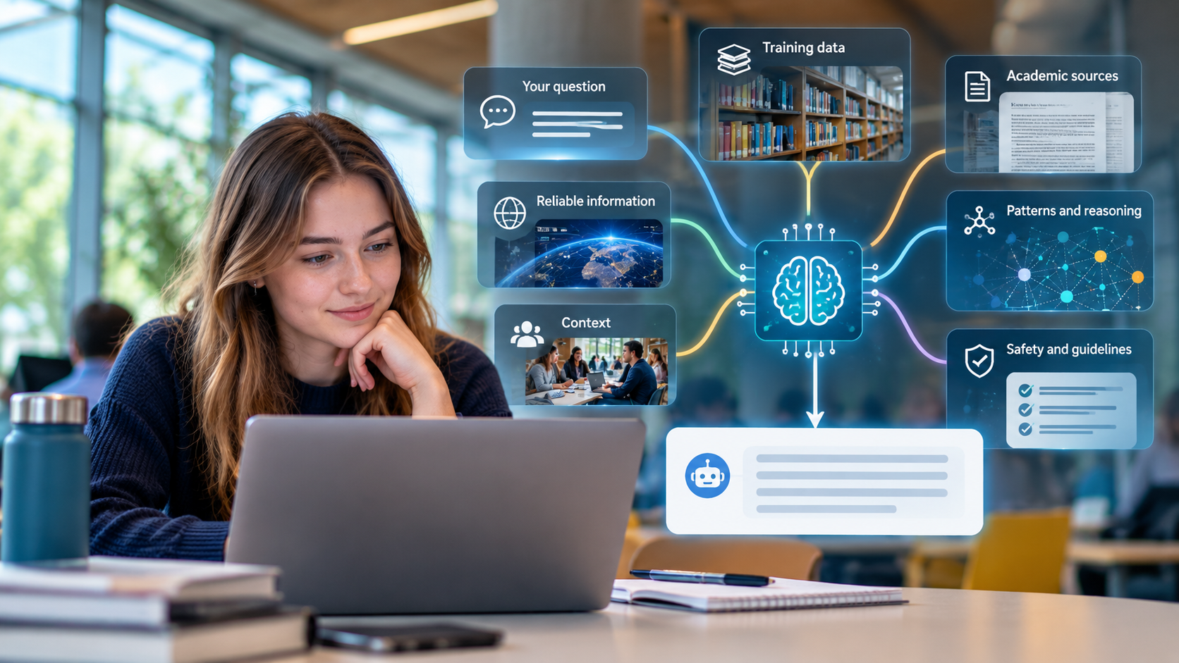 AI answers: what sits behind a chatbot's answer